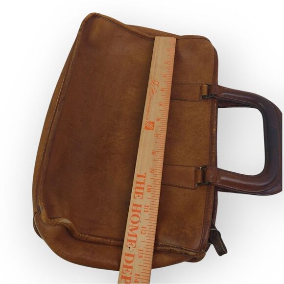 Coach Vitage Genuine Leather Tan Brown Leather Satchel Bag - Picture 5 of 8